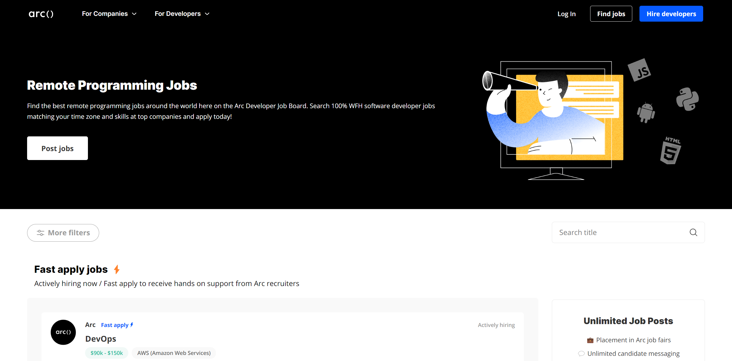 screenshot arcdev remote