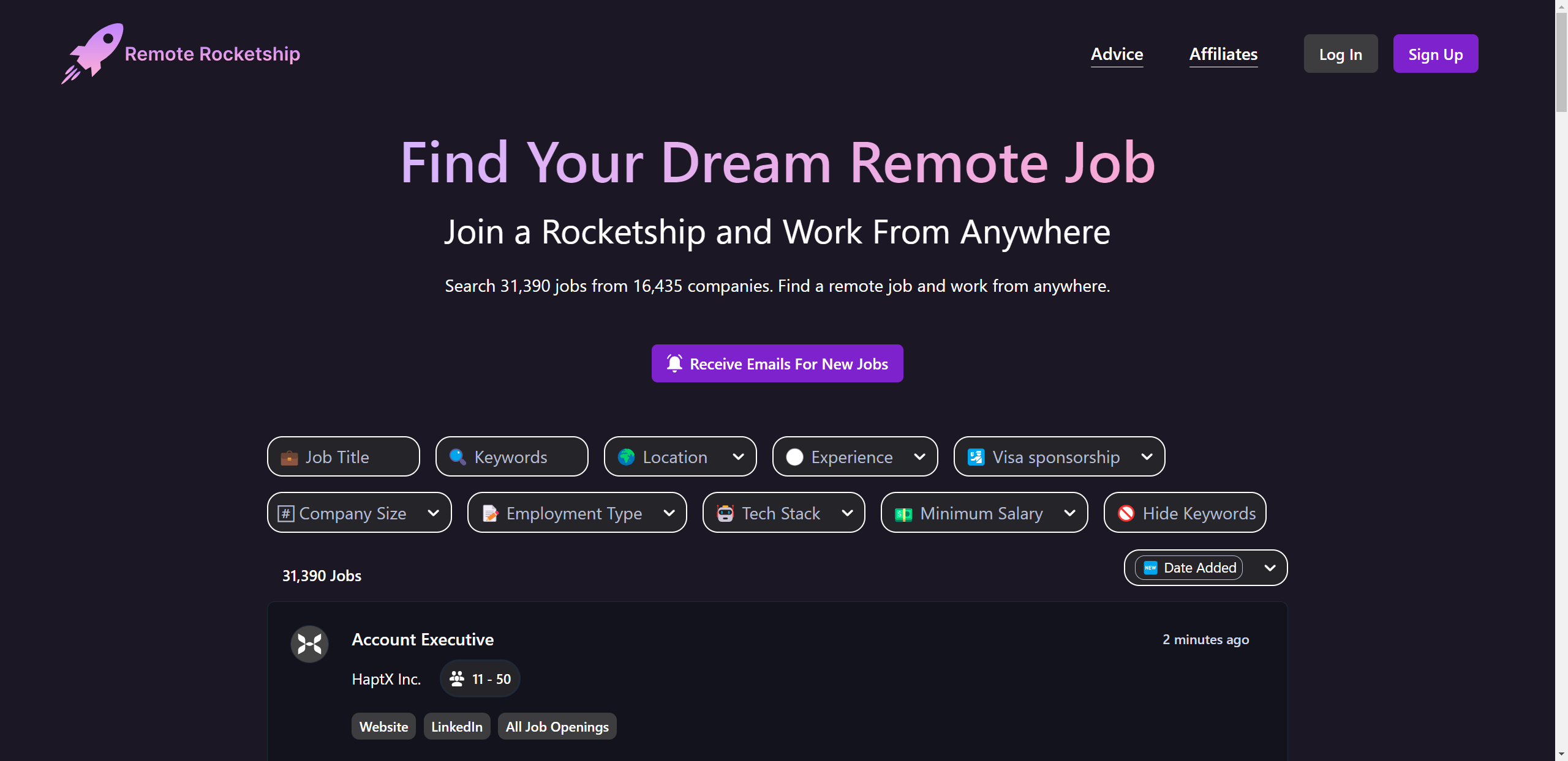 screenshot remote rocketship