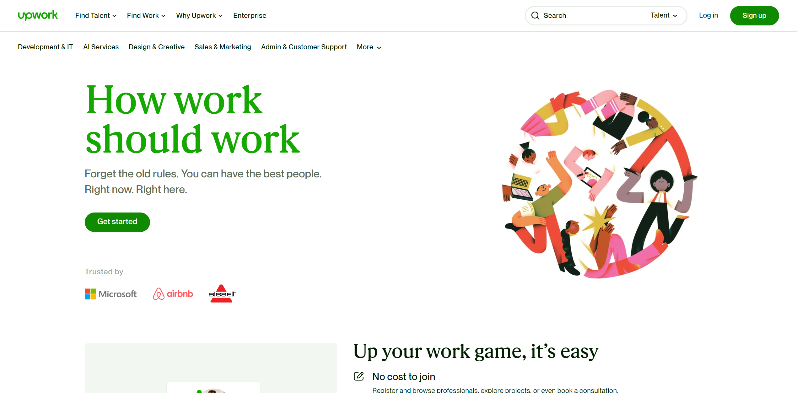 screenshot upwork