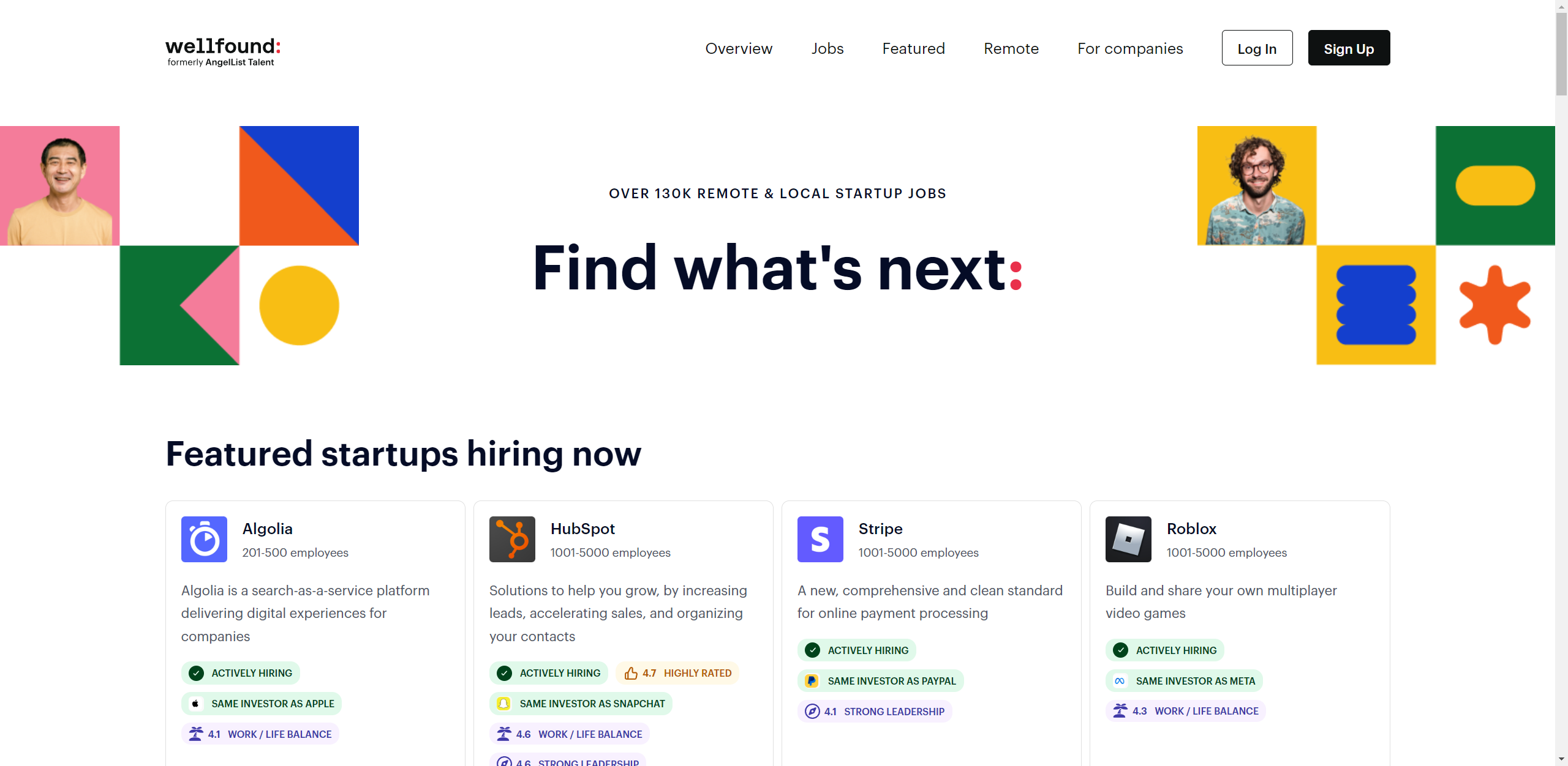 screenshot wellfound