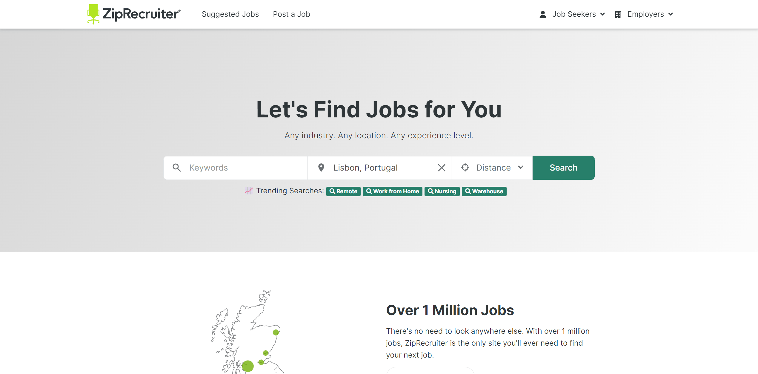 screenshot ziprecruiter